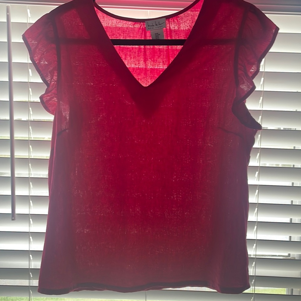 Nicole Miller linen top